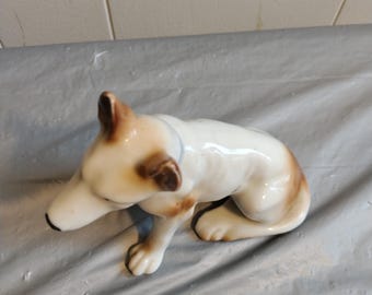 ヴィンテージ磁器製日本製ジャーマンシェパードの置物 - Etsy 日本
