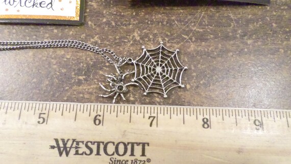 Lot of Spider Skeleton Spider Web Jewelry, Hallow… - image 6