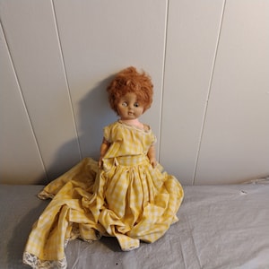 12" Vintage Plastic Doll Sleepy Eye
