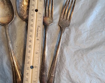 【Wm Rogers】グレープフルーツスプーン 4本【シルバープレート】 Wm. Rogers WR Quadruple Silver Plate New York # 57 Bird
