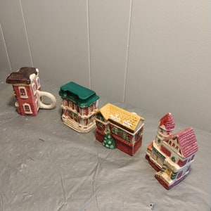 Mini Ceramic Houses with Handles
