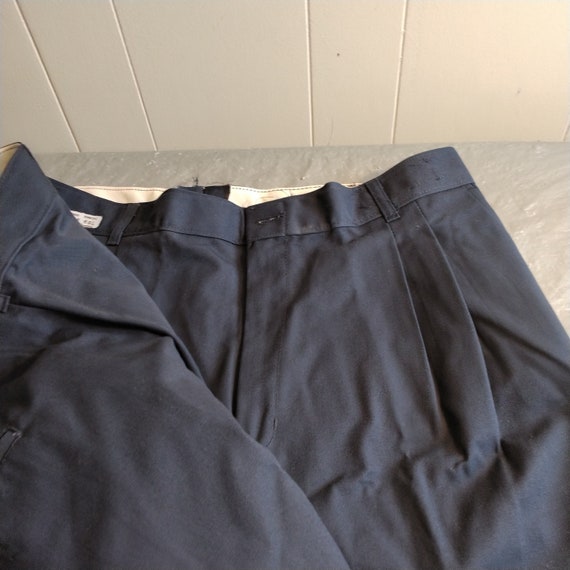 2 Vintage Wear Guard Navy Pleated Uniform Pants 4… - image 5