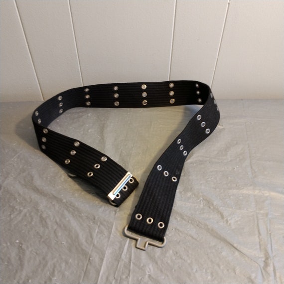 Grommet Belt - Black Antique Brass – Kim White Bags/Belts