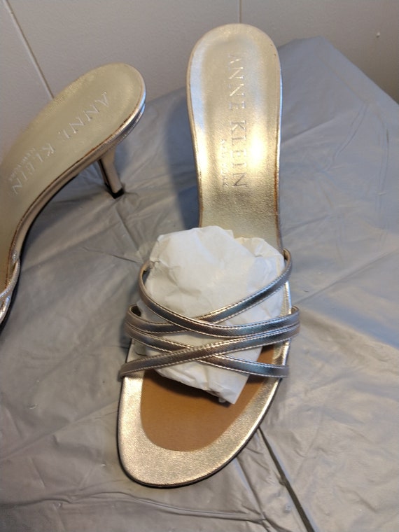 Anne klein deals silver sandals