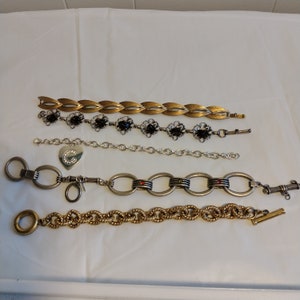 Vintage Bracelet Lot, Link Toggle Bracelets