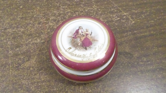 Vintage Covered Dresser Jar, Empress by Haruta Vi… - image 1