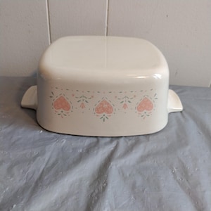 Vintage Corning Ware Pink Hearts Forever Yours Casserole Baking Dish A-11 1/2-B 1.5 Liter, Look & Read Description