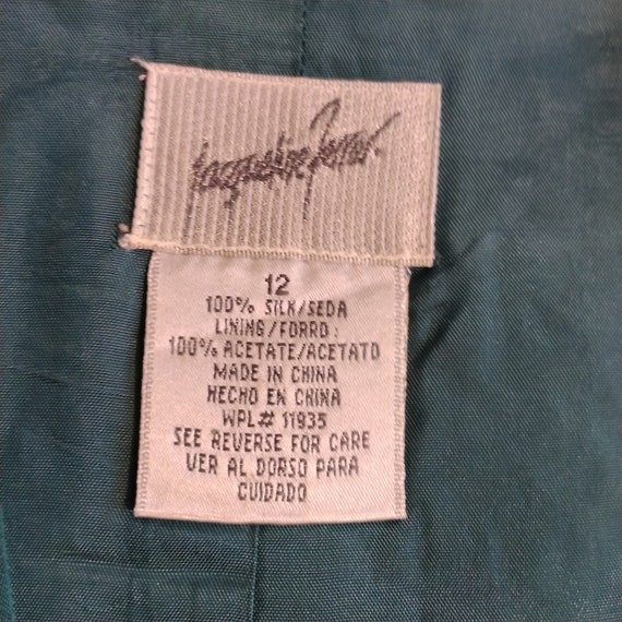 Vintage Jacqueline Ferrar Silk Pant Suit 12 - image 3