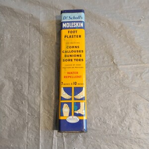 Vintage Dr Scholl's Moleskin Tin, Foot Plaster, Medical Advertising Tin image 5