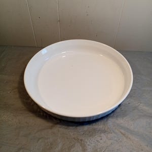 quiche pie corningware pie plate white
