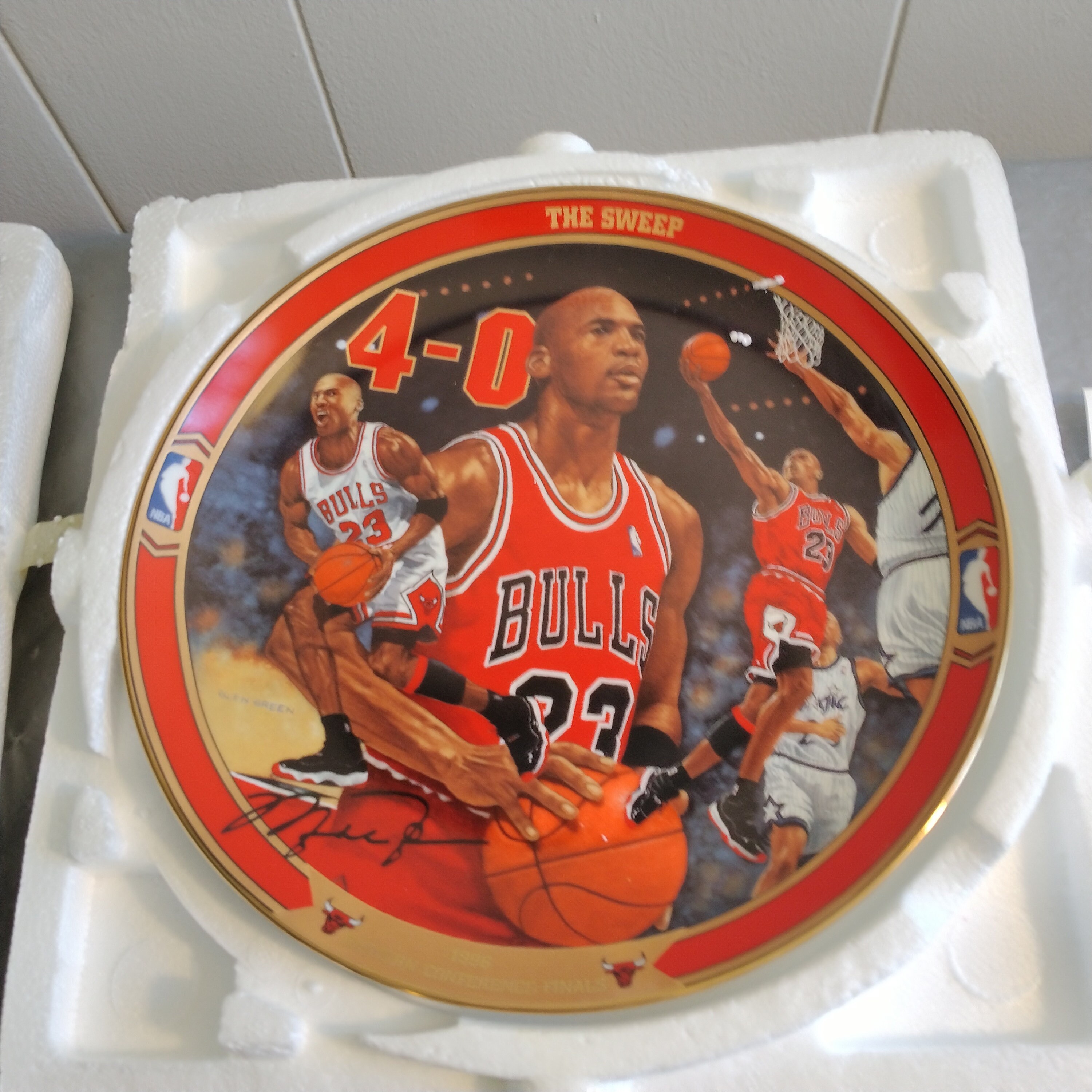 1998 Upper Deck, Michael Jordan, His Airness, 5 Time MVP, NBA Plate, Plaque