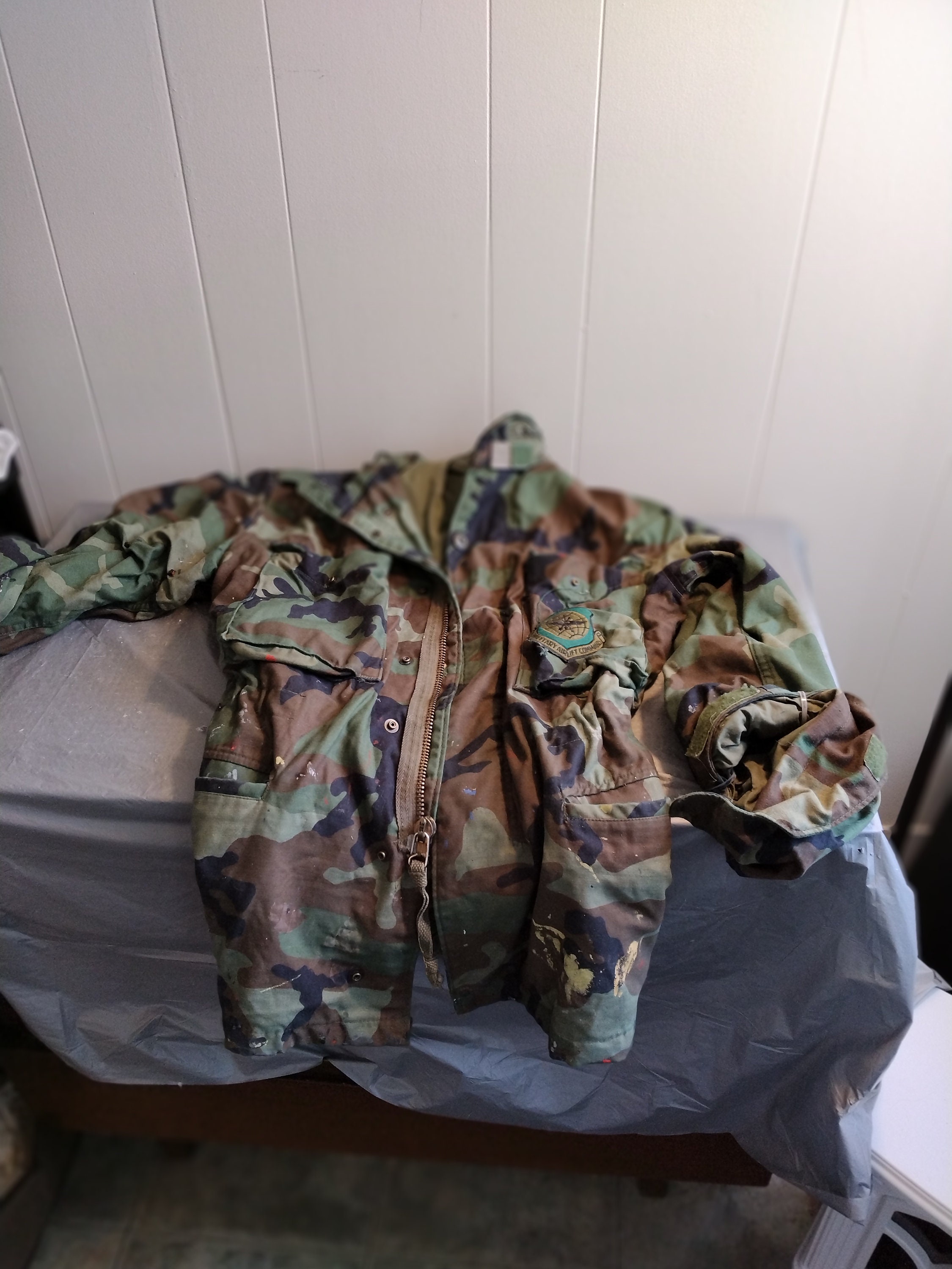 Vintage Camo Military Jacket