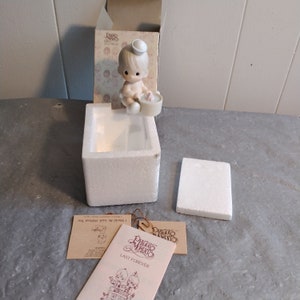 1987 Vintage Enesco Precious Moments Figurine 102970, I Would Be Sunk Without You