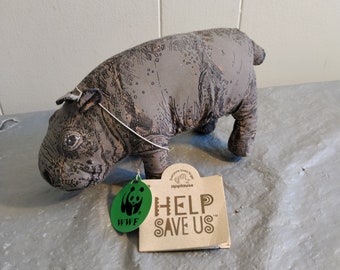 Applause WWF Hippo, Stuffed Hippopotamus
