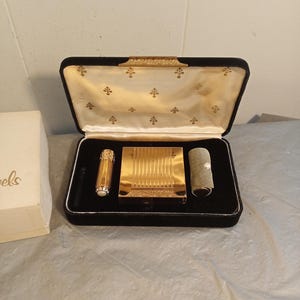 Avon Velvet Box Cosmetic Gift Set, Avon Compact Lipstick Perfume Set, Read Description