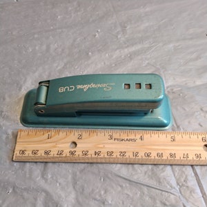 Vintage Swingline Cub Stapler, Blue Metal Stapler