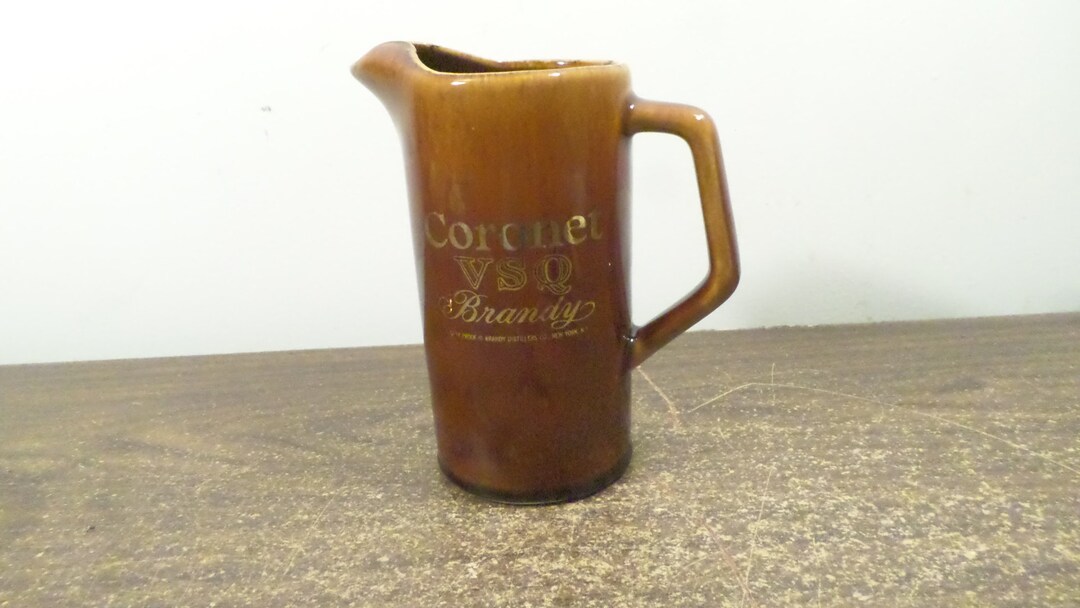 VSQ Brandy Pitcher Ceramic Pitcher Liquor Etsy