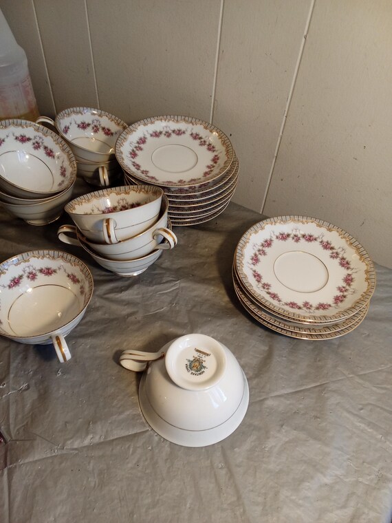 dinner set noritake china ridgewood 5201 10 Noritake China Ridgewood Teacups and Saucers, Noritake 5201