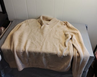 Perry Ellis Mens Tan Sweater XL