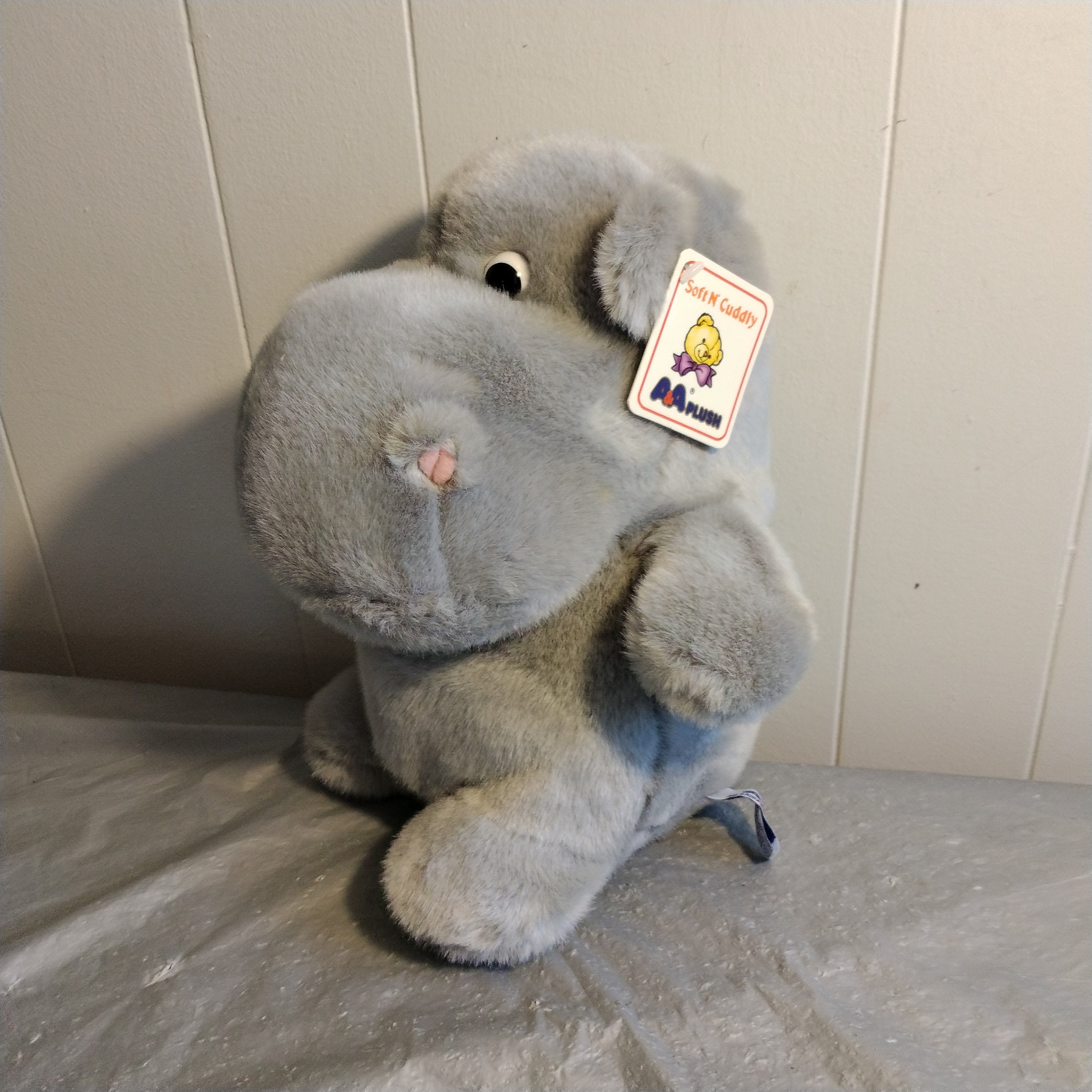 RARE/VINTAGE A&A (AURORA) Hippo Plush Bookbag
A&A Vintage Aurora World Pig Plush Hammy Cowboy Hat Chaps Farm  main image 3