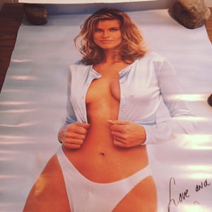 Affiche vintage de pin-up Frederique (34 x 22 po.), 1995 Monique Pillard #3405