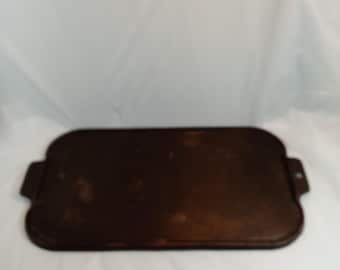 Plancha doble de hierro fundido Wagner antigua, lea la descripción.