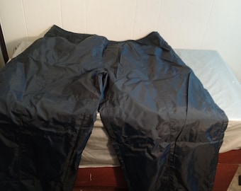 2 NOS oud-marineblauwe nylon broek XXL, blauw en zwart, met mesh gevoerd, atletische broek