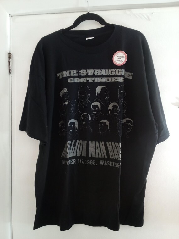 Vintage Million Man March T Shirt, The Struggle Continues XXL