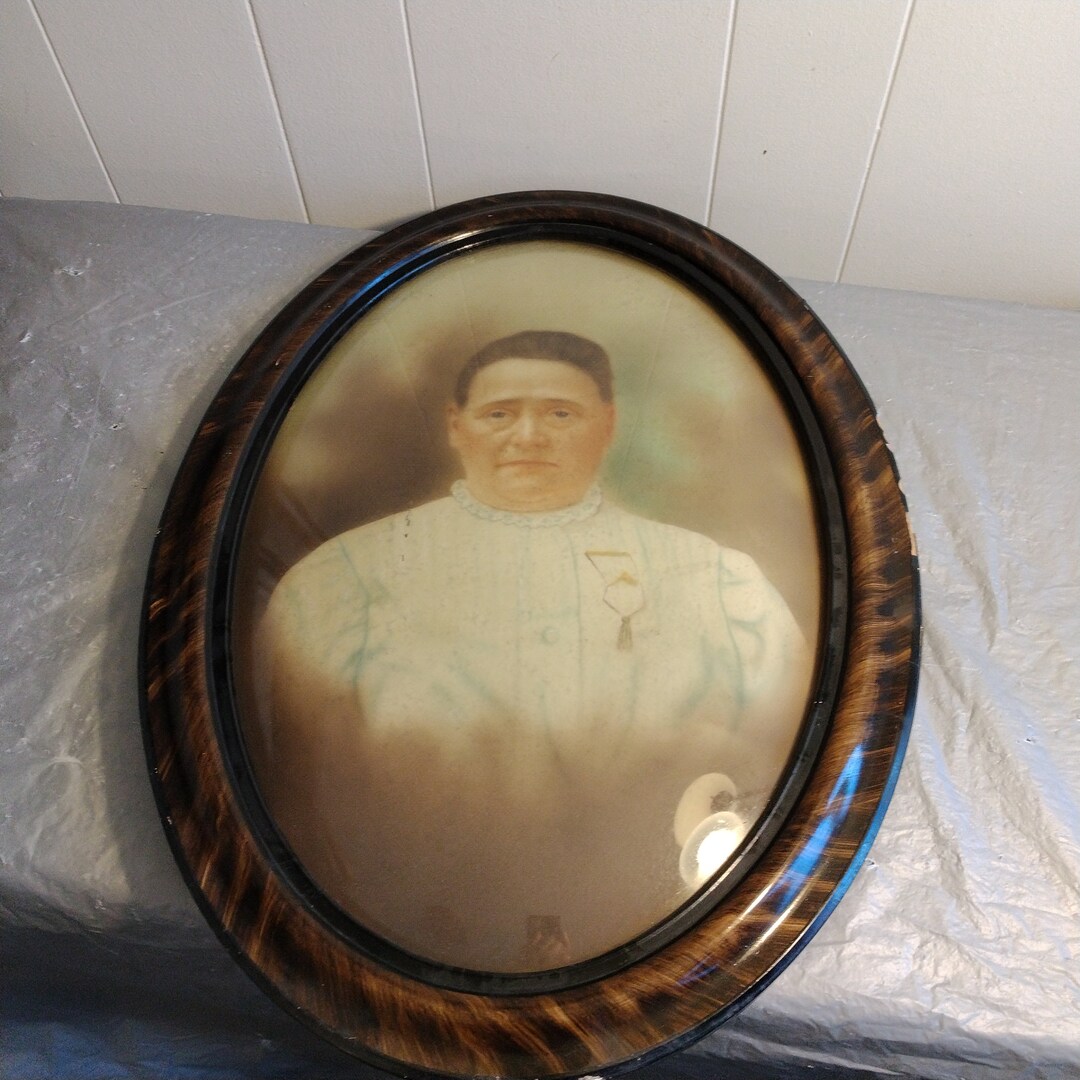 Vintage Bubble Glass Frame - Etsy