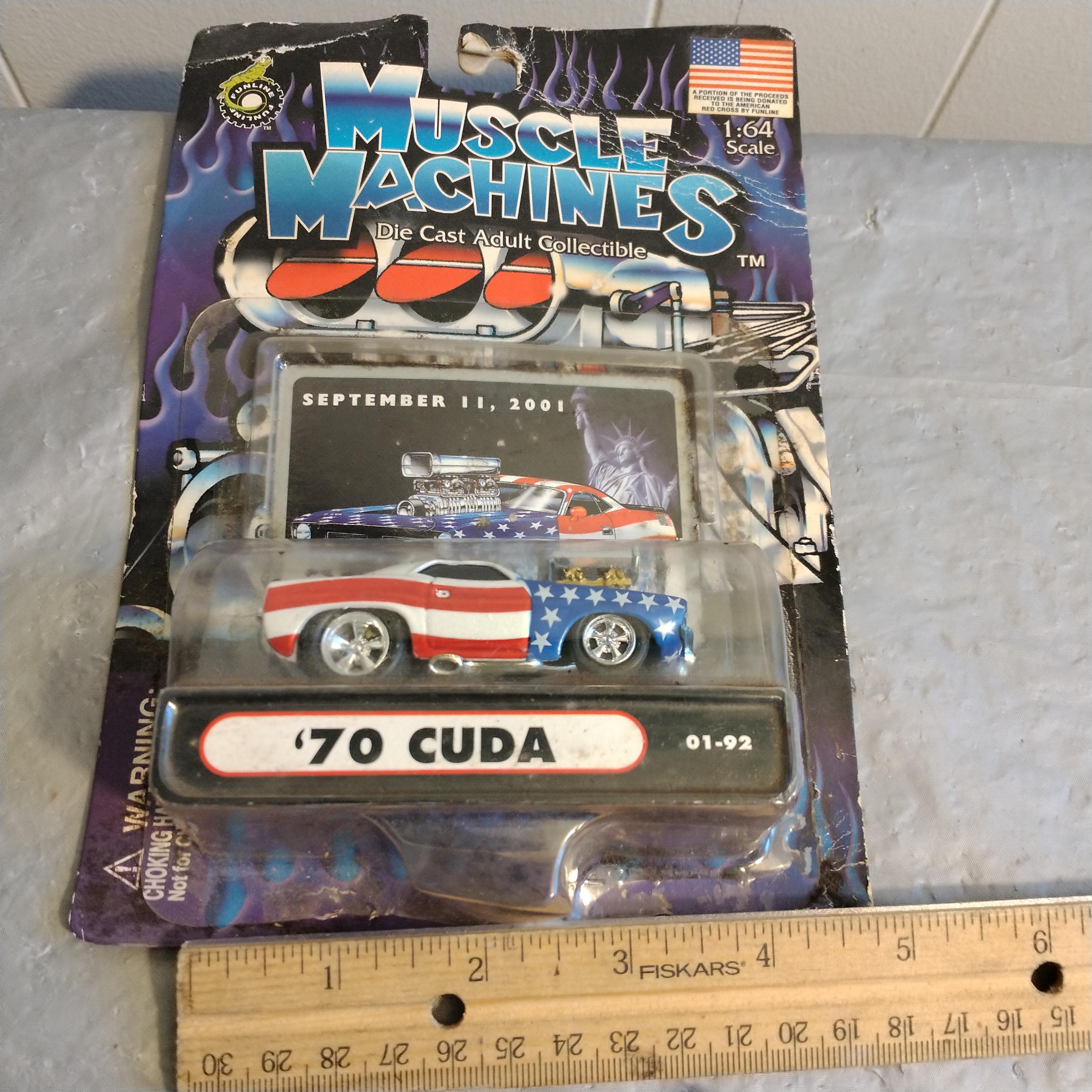 9/11 2001 1:64 Scale 2001 Funline Muscle Machines Die Cast '70