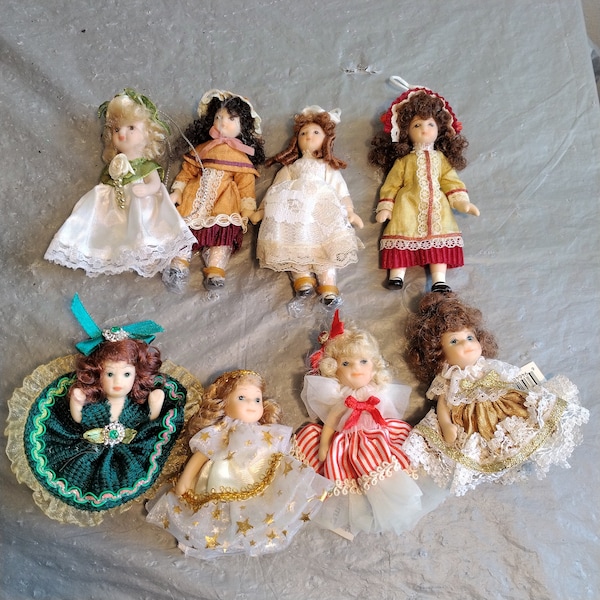 Porcelain Doll Ornaments Etsy