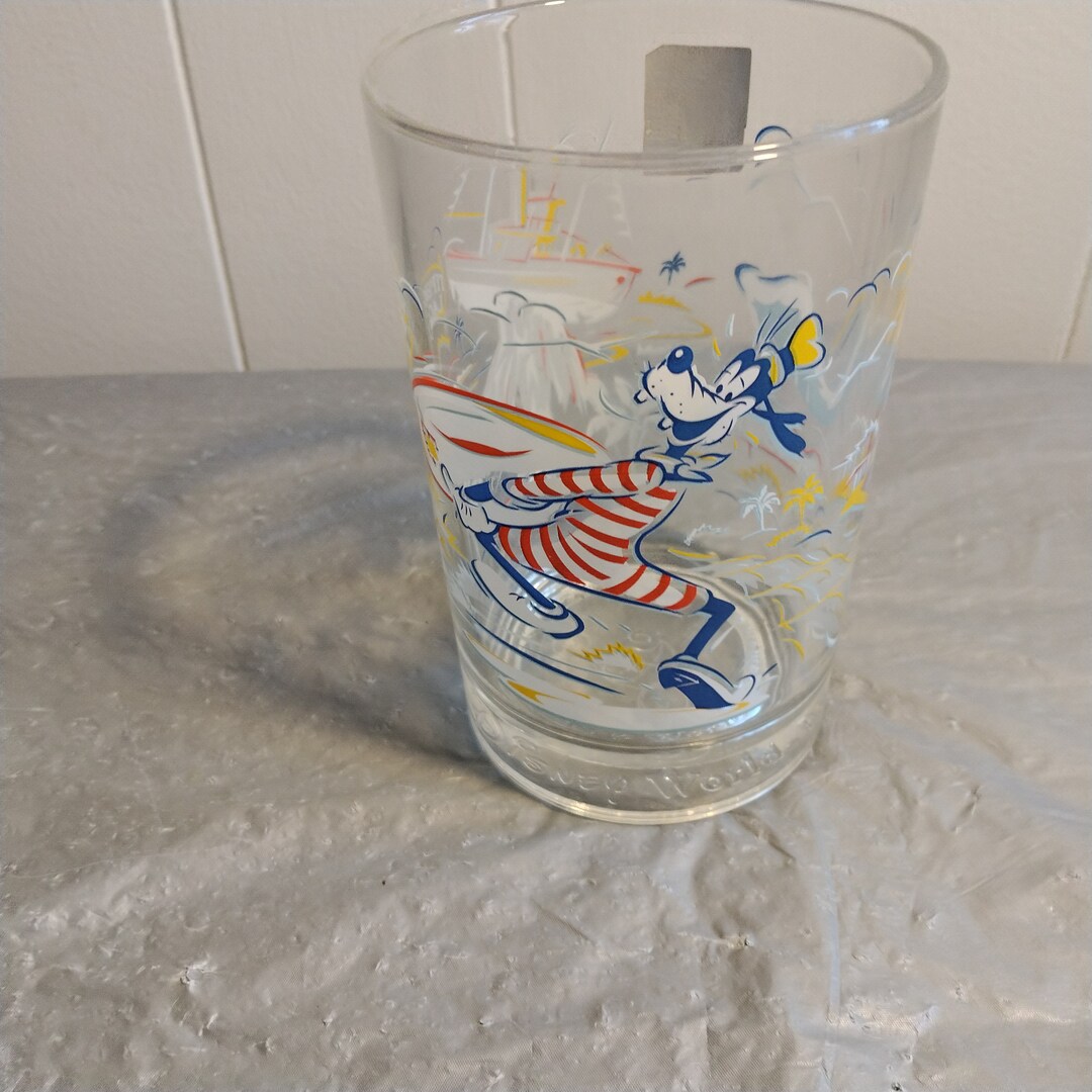 2 Vintage Mcdonalds Disney Glasses, Mickey & Goofy Glasses Etsy