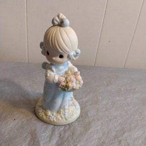1994 Enesco Precious Moments Take Time to Smell the Flowers Figurine
