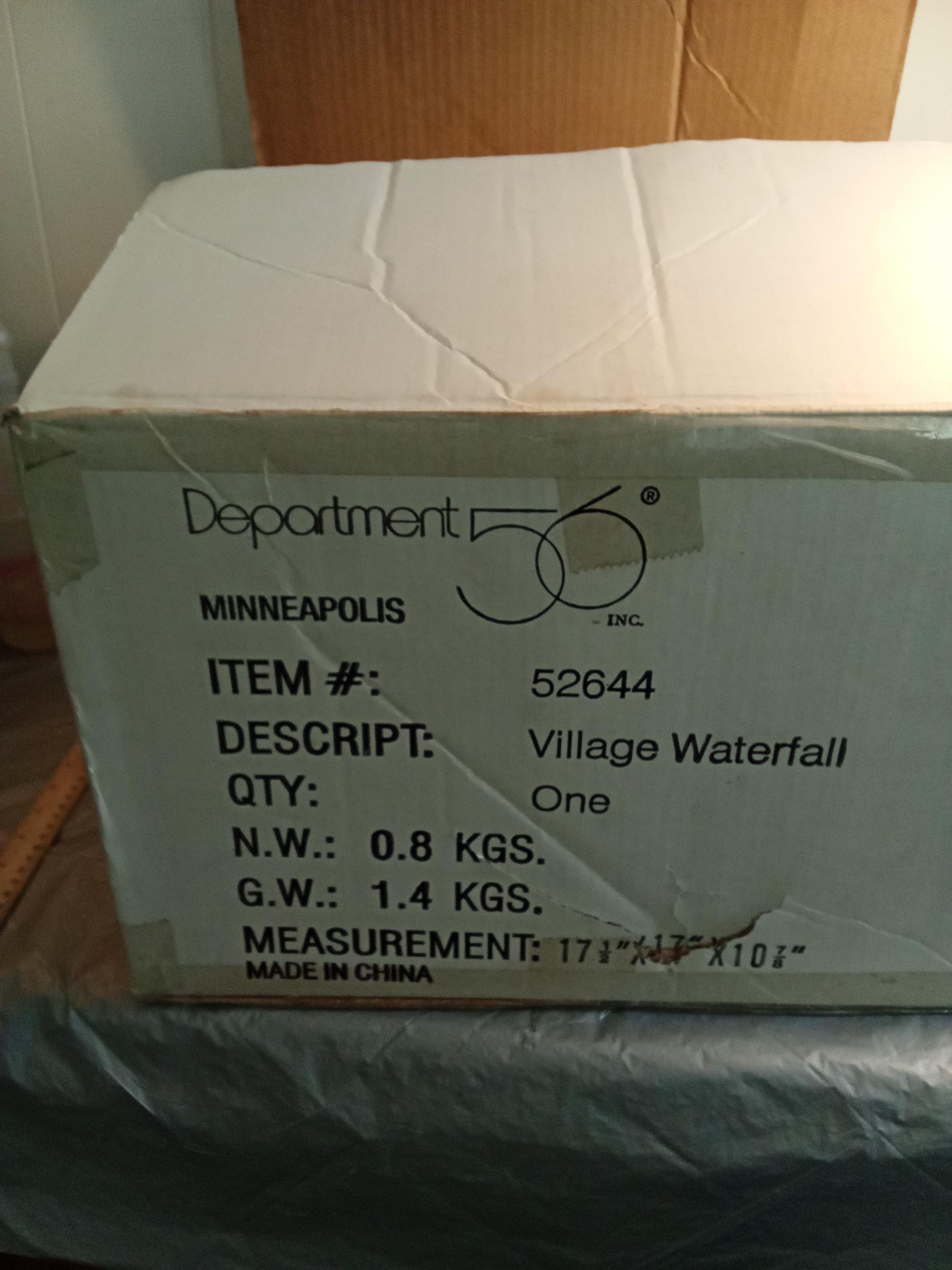 大型部門56村の滝52644、電気滝 - Etsy 日本