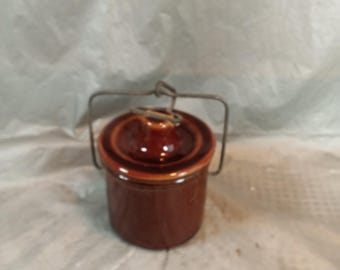 Tarro de cerámica para mantequilla y queso con tapa