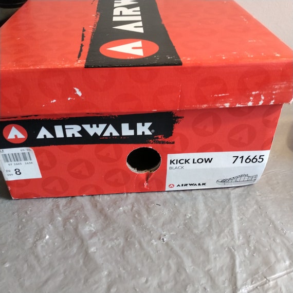 NOS Air Walk Sneakers, Black Checkered Sneakers 8 - image 3