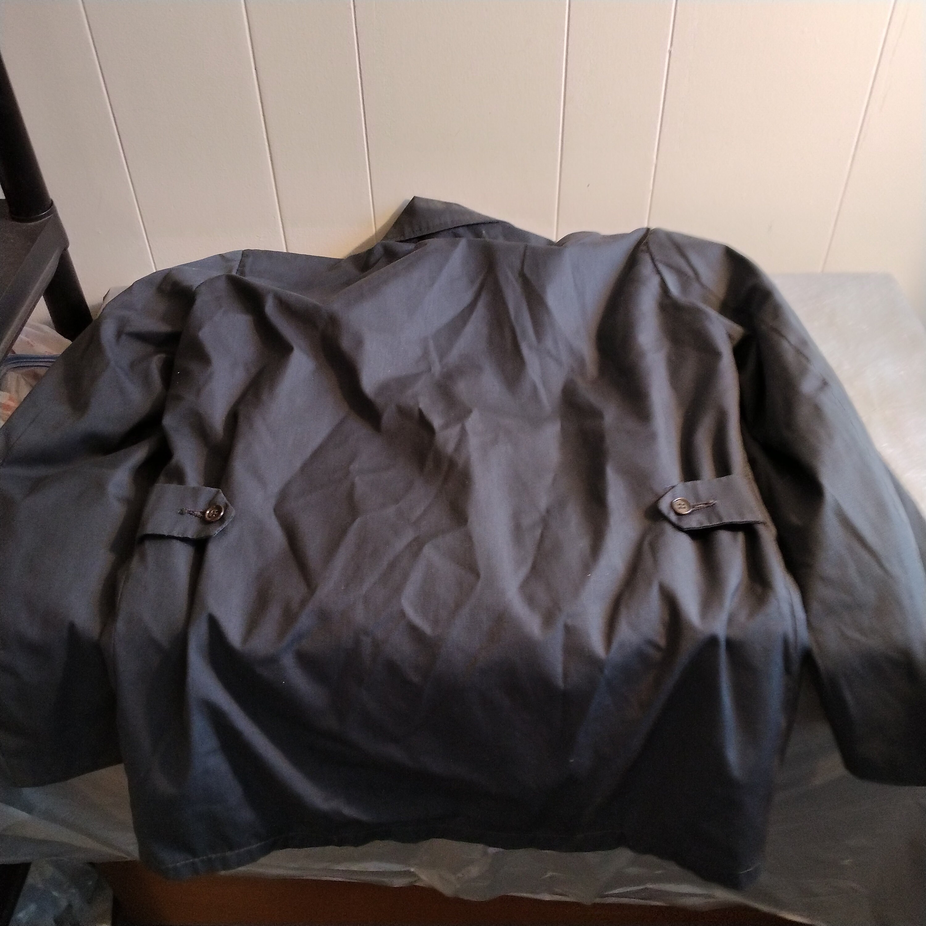 Vintage Fidelity Mens Zip Front Navy Jacket Boston USA