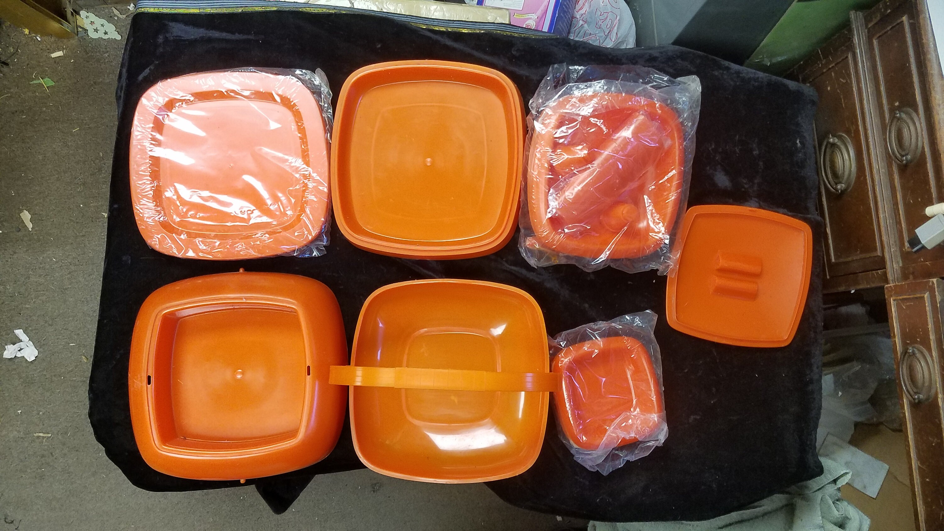 Set De Pique-nique Vintage MASTER - Orange - Années 70 - Hong Kong