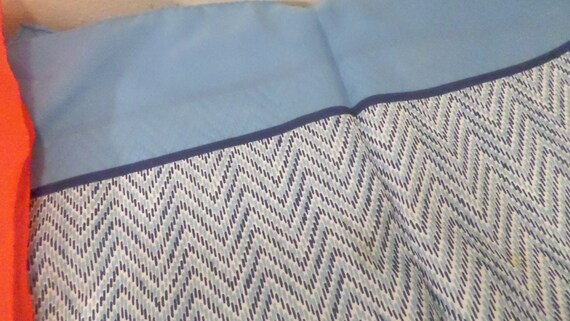 2 Vintage Scarves, Blue & Red Scarf, Glentex Scarf - image 2