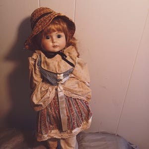 18&quot; Vintage Porcelain Wind Up Musical Gorham Doll