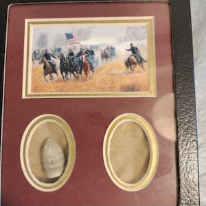 Revolutionary War Bullet in Display Case