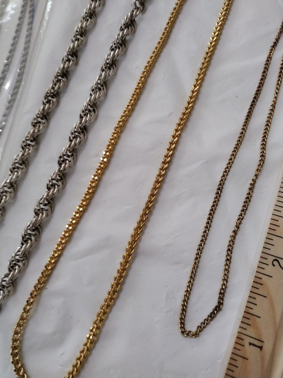 4pc Monet Gold Chain Necklace, Chain Necklace Lot - image 7