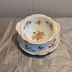 2 pc Vintage Noritake Dresdlina Condiment Bowl, Noritake Japan Bowl