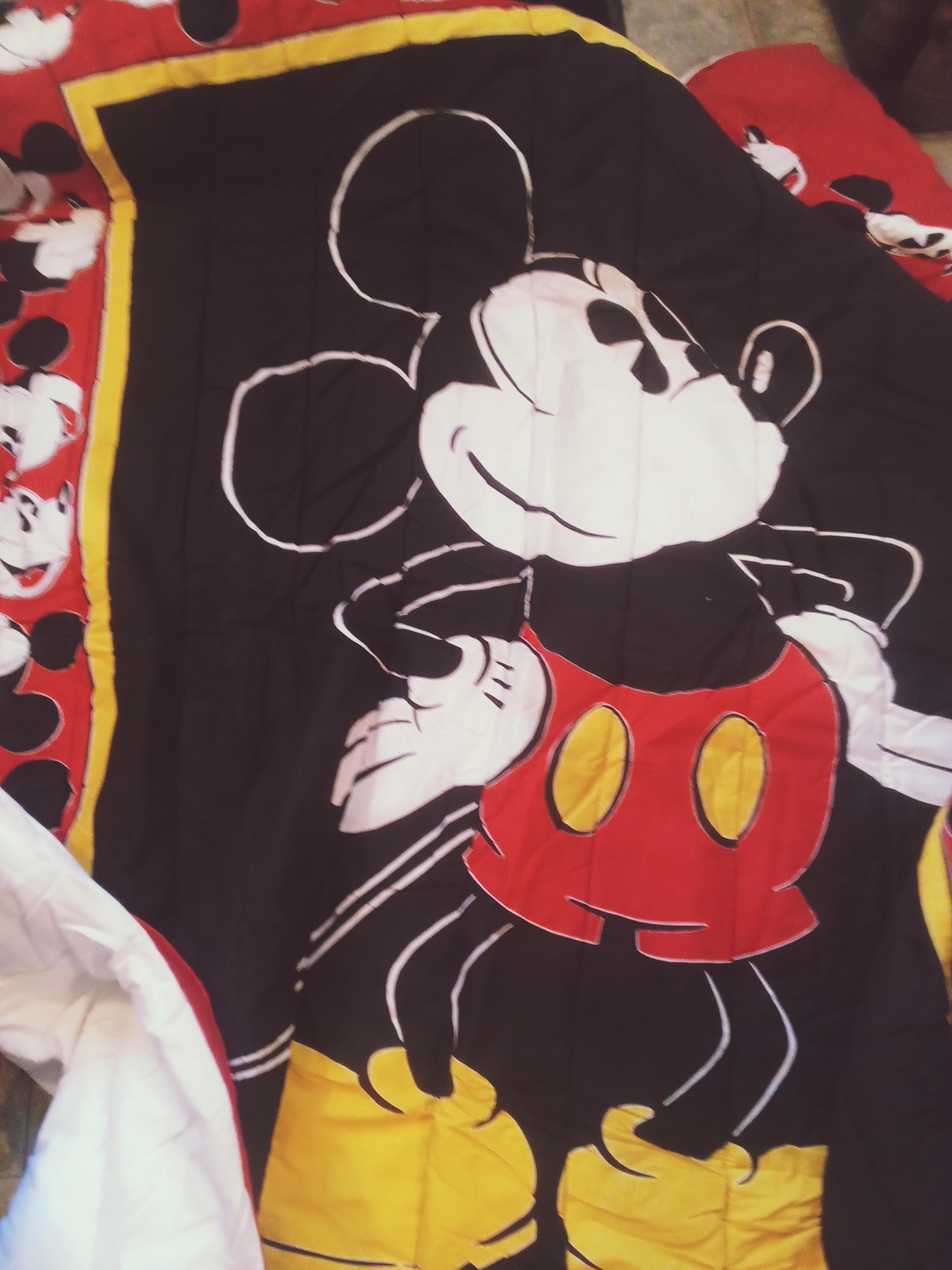 Vintage Disney Mickey Mouse Blanket, Comforter Full 76x86