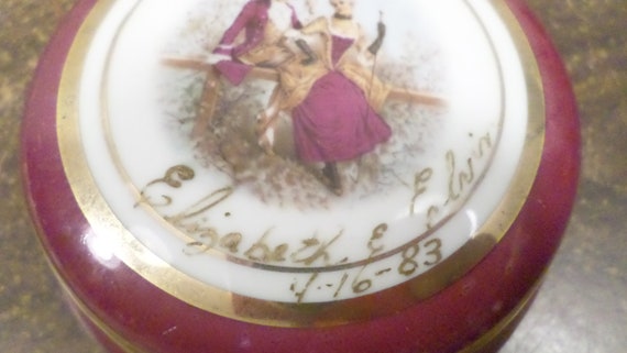 Vintage Covered Dresser Jar, Empress by Haruta Vi… - image 2