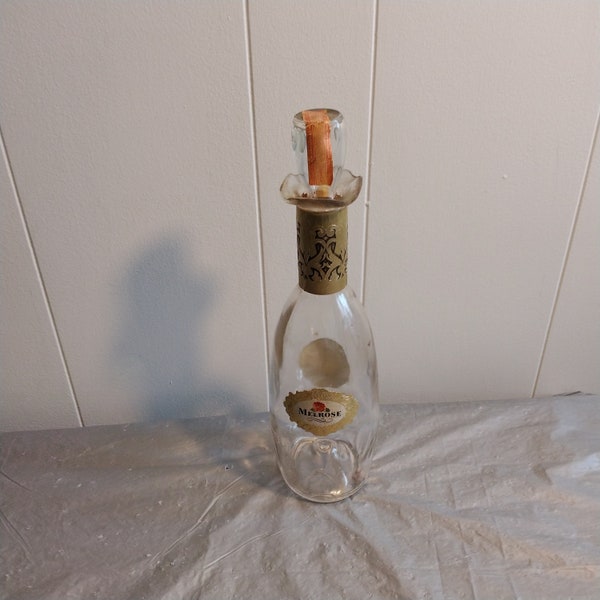 Vintage Melrose Whiskey Bottle, Whiskey Decanter