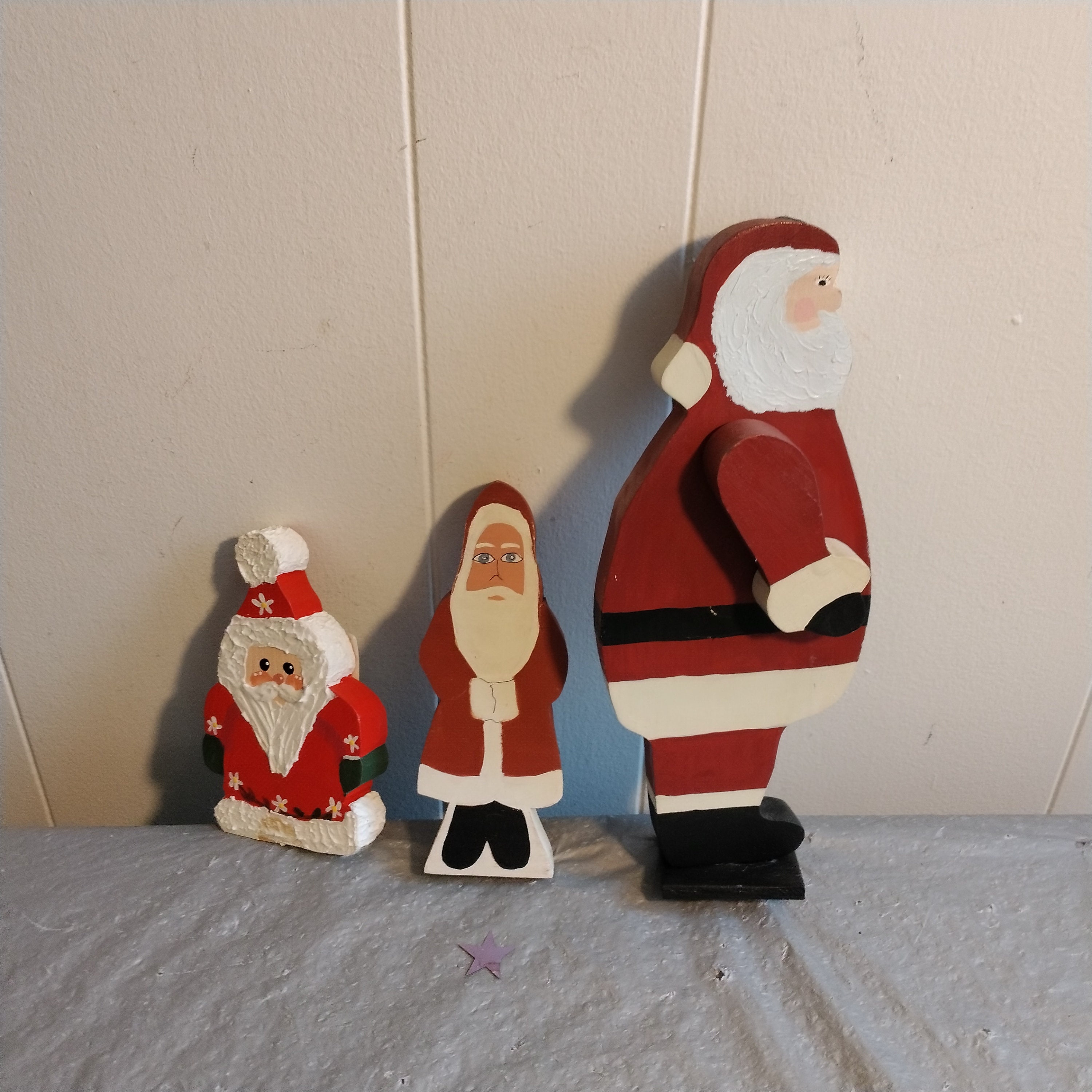 Primitive wooden santas - Etsy 日本