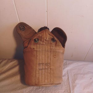 US Military Metal Canteen & Cover, Read Description