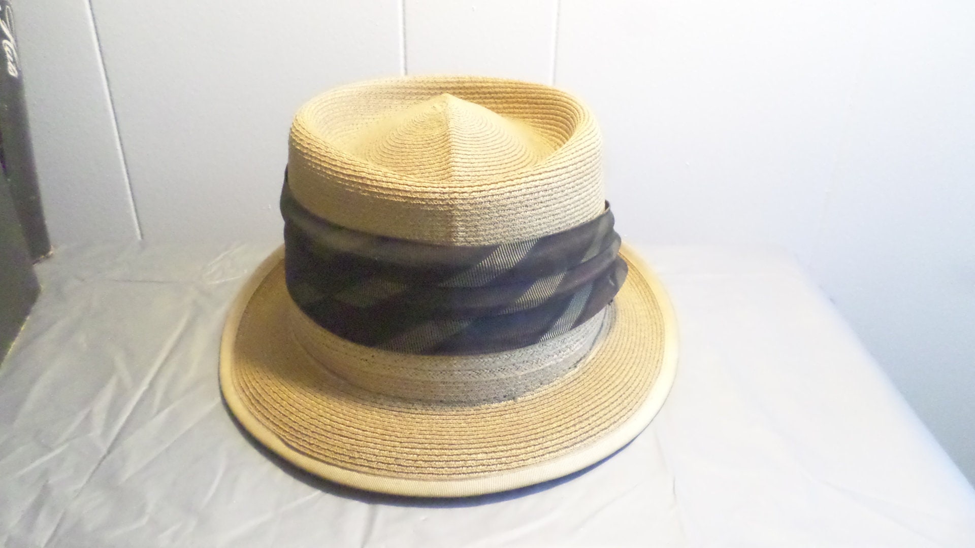 Vintage Champs Straw Fedora Hat Men's Hat With Box - Etsy