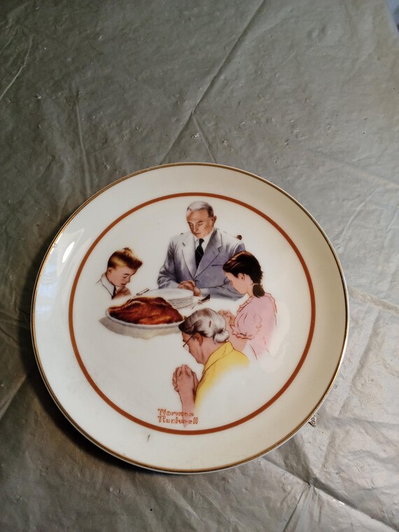 ノーマン・ロックウェル イラストプレート 4枚セット